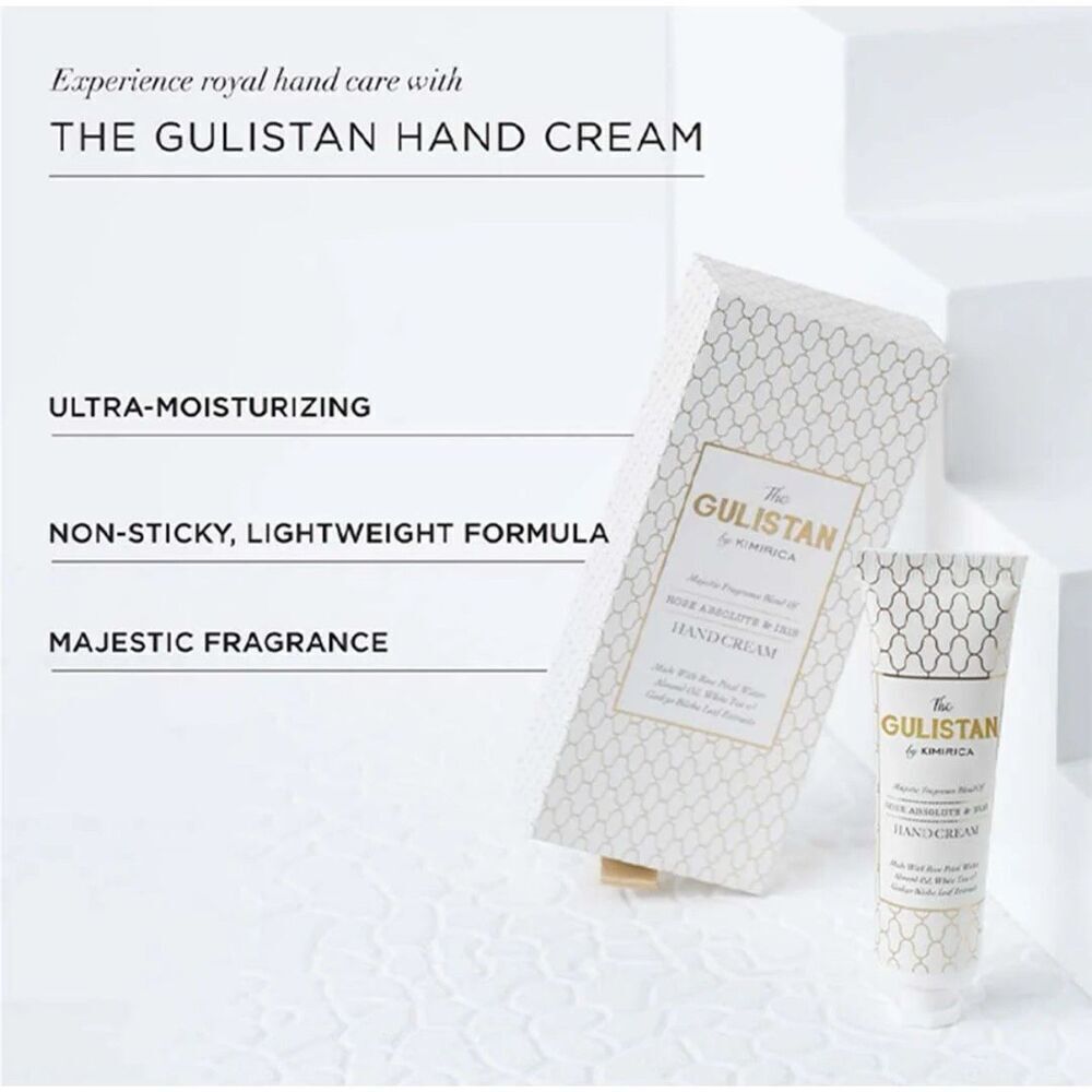 Kimirica The GULISTAN Rose Absolute & Iris Hand Cream 30ml NEW - Picture 3 of 5